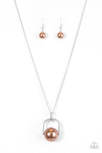 Load image into Gallery viewer, Paparazzi Dramatically Diva Brown Necklace Set