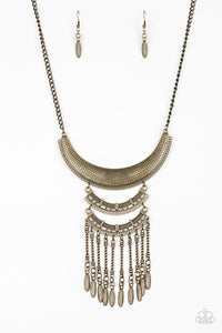 Paparazzi Eastern Empress Brass Necklace Set