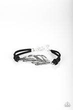Load image into Gallery viewer, Faster Than FLIGHT Black Feather Bracelet - Paparazzi