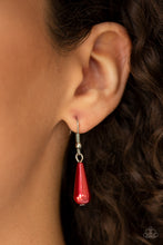 Load image into Gallery viewer, Paparazzi Fleur de Fringe Red Necklace Set
