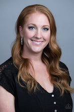 Load image into Gallery viewer, GLITZY By Association White Earrings