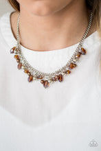 Load image into Gallery viewer, Paparazzi Glammed If I Do, Glammed If I Don't Brown Necklace Set