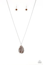 Load image into Gallery viewer, Paparazzi Gleaming Gardens Brown Necklace Set
