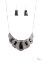 Load image into Gallery viewer, Paparazzi Lion Den Black Necklace Set