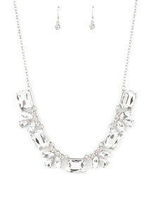 Long Live Sparkle White Necklace Set