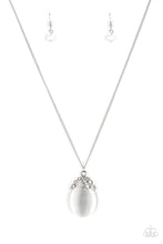Load image into Gallery viewer, Paparazzi Nightcap and Gown White Necklace Set