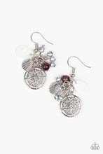 Load image into Gallery viewer, Paparazzi Ocean Oracle Purple Earrings