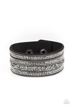 Load image into Gallery viewer, Really Rock Band Black Wrap Bracelet