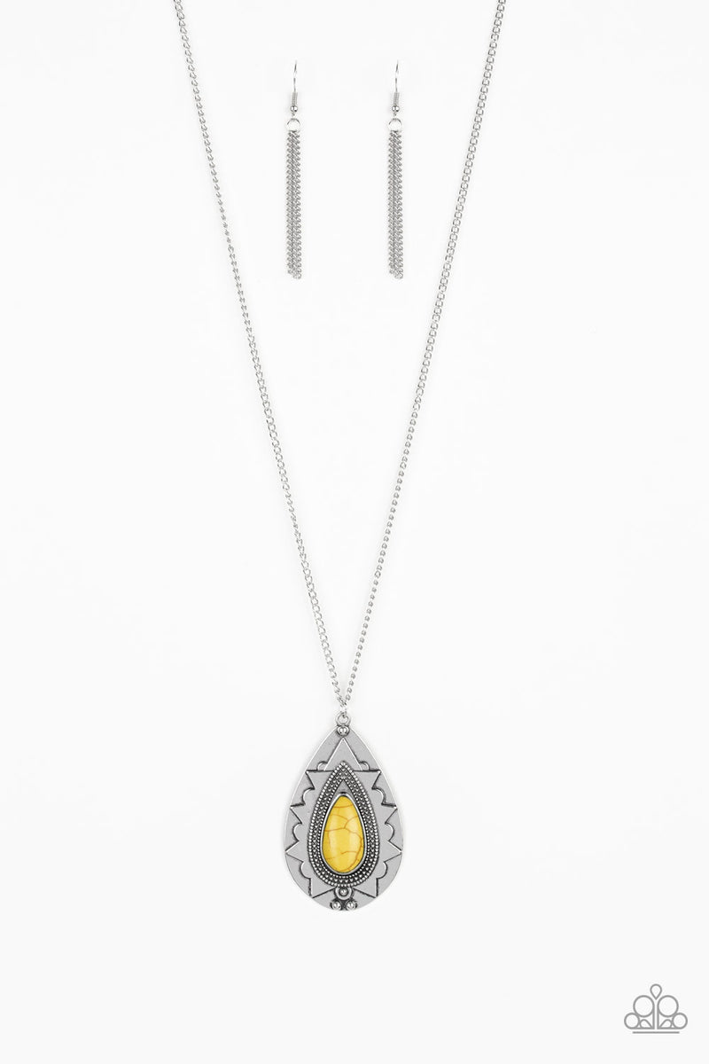 Paparazzi Sedona Solstice Yellow Necklace Set Kelly s Treasure