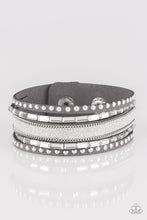 Load image into Gallery viewer, Paparazzi Seize The Sass Silver Wrap Bracelet
