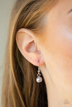 Load image into Gallery viewer, Paparazzi Teardrop Serenity Silver Necklace Set