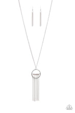 Load image into Gallery viewer, Paparazzi Terra Tassel Silver Necklace Set