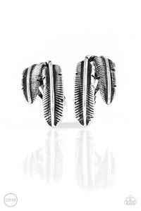 Paparazzi Things QUILL Work Out Silver Clip Earrings