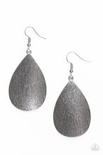 Load image into Gallery viewer, All Allure Scratched Black Gunmetal Earrings Paparazzi Jewelry kellystreasuretrove.com
