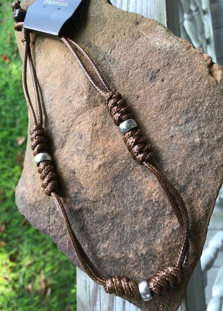 All Roped Up Brown Necklace