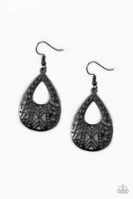 Load image into Gallery viewer, Alpha Amazon Black Earrings