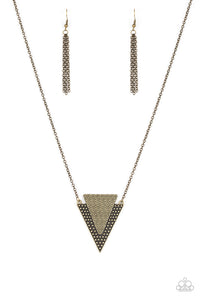 Ancient Arrow Brass Necklace Set