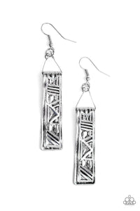 Ancient Artifacts Silver Earrings