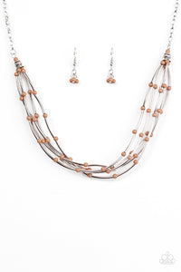Be As It MAYAN Brown Necklace Set