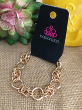 Load image into Gallery viewer,  Adorable bracelet with varying sizes of gold ringlets. Has an extender/adjustable clasp.  Sold as one individual bracelet.  Always nickel and lead free.  Fashion Fix Exclusive October 2021