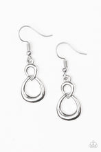 Load image into Gallery viewer, Boundless Beauty Silver Ribbon Earrings - Paparazzi