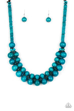 Load image into Gallery viewer, Paparazzi Caribbean Cover Girl Blue Necklace Set