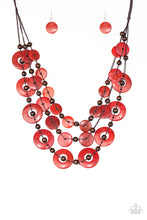 Load image into Gallery viewer, Paparazzi Catalina Coastin&#39; Red Necklace Set