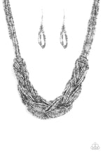 Load image into Gallery viewer, Paparazzi City Catwalk Silver Necklace Set