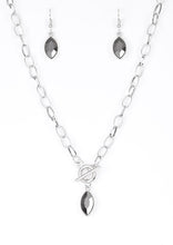 Load image into Gallery viewer, Club Sparkle Silver Toggle Necklace Set