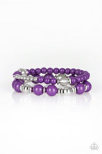 Load image into Gallery viewer, Paparazzi Colorful Collisions Purple Bracelets