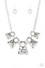 Load image into Gallery viewer, Paparazzi Cougar White Necklace Set
