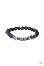 Load image into Gallery viewer, Paparazzi Courage Blue Lava Rock Bracelet