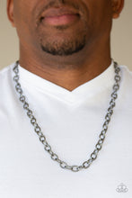 Load image into Gallery viewer, Delicately etched in subtle shimmer, a classic gunmetal chain drapes across the chest for a casual look. Features an adjustable clasp closure.  Sold as one individual necklace.  Always nickel and lead free.