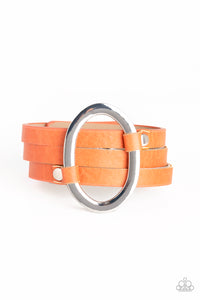Paparazzi Cowgirl Cavalier Orange Wrap Bracelet