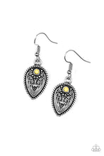 Load image into Gallery viewer, Paparazzi Distance PASTURE Yellow Earrings