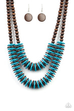 Load image into Gallery viewer, Paparazzi Dominican Disco Blue Necklace Set