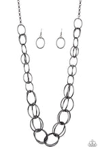 Load image into Gallery viewer, Paparazzi Elegantly Ensnared Black Necklace Set