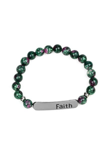 Faith In All Things Green Bracelet