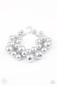 GLAM The Expense! Silver Pearl Bracelet - Paparazzi