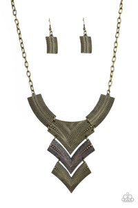 Paparazzi Fiercely Pharaoh Multi Necklace Set