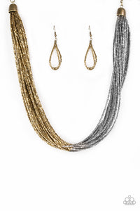 Flashy Fashion Brass Necklace Set