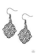 Load image into Gallery viewer, Paparazzi Flirty Florals Black Earrings
