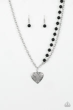 Load image into Gallery viewer, Paparazzi Forever In My Heart Black Necklace Set