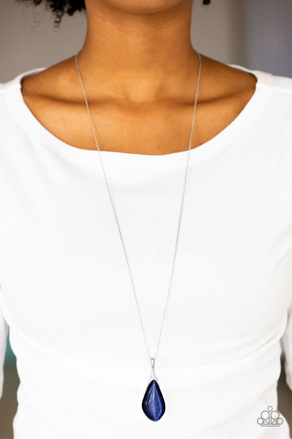 Paparazzi navy blue necklace on sale