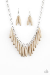 Paparazzi Full Of Flavor Brown Necklace Set