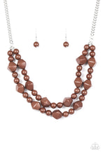 Load image into Gallery viewer, Galapagos Glam Brown Necklace Set