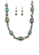 Load image into Gallery viewer, Gatherer Glamour Brass Necklace Set