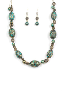 Gatherer Glamour Brass Necklace Set