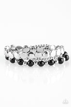 Load image into Gallery viewer, Paparazzi Girly Girl Glamour Black Bracelets