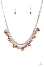 Load image into Gallery viewer, Paparazzi Glammed If I Do, Glammed If I Don&#39;t Brown Necklace Set